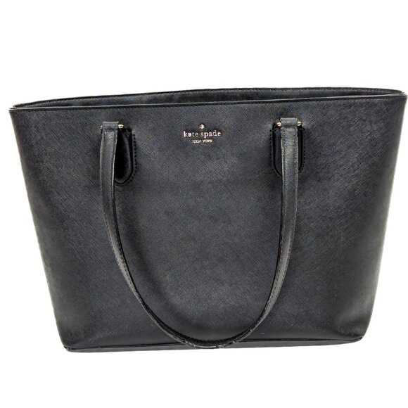 KATE SPADE Dally Laurel Way Saffiano Leather Zip Top Tote Black - Picture 14 of 15